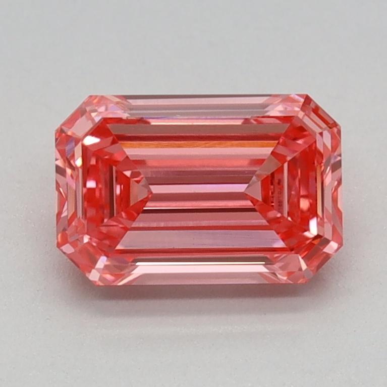 0.84 Ct. Fancy Vivid Pink Emerald Lab Grown Diamond