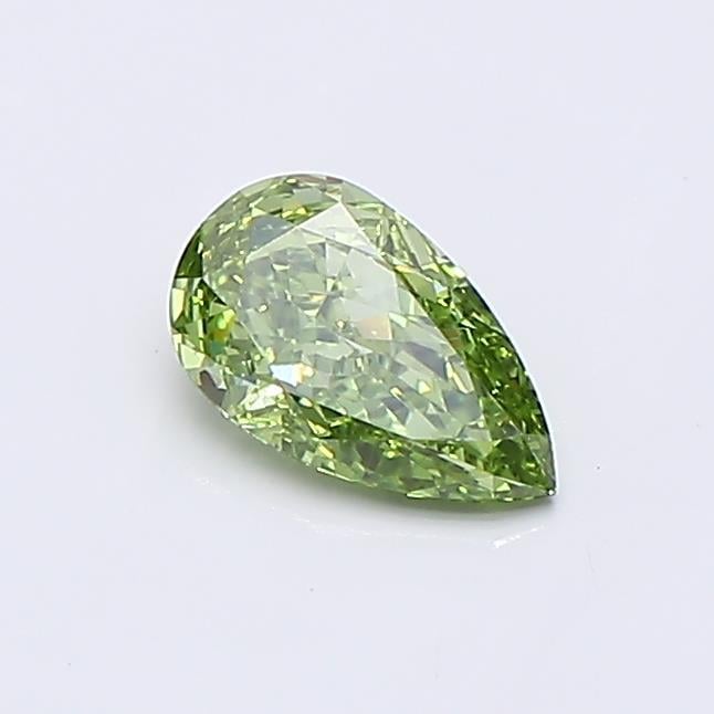 0.51 Ct. Fancy Vivid Green Pear Lab Grown Diamond