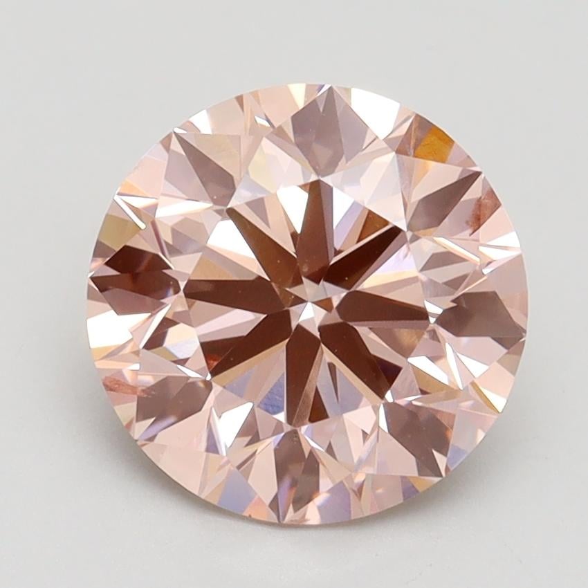 2.50 Ct. Fancy Intense Pink Round Lab Grown Diamond