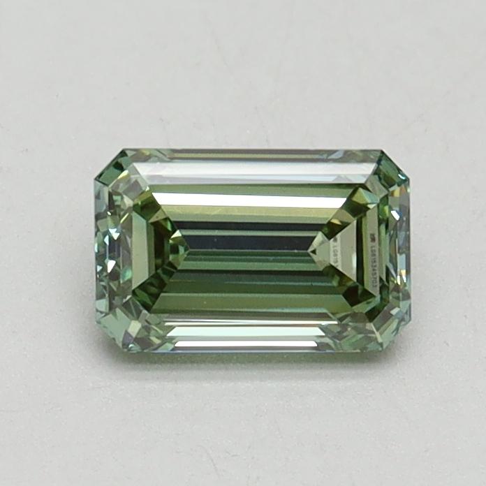 0.65 Ct. Fancy Intense Green Emerald Lab Grown Diamond