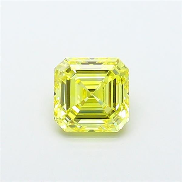 1.04 Ct. Fancy Intense  Yellow Asscher Lab Grown Diamond
