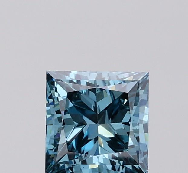 1.16 Ct. Fancy Vivid  Blue Princess Lab Grown Diamond