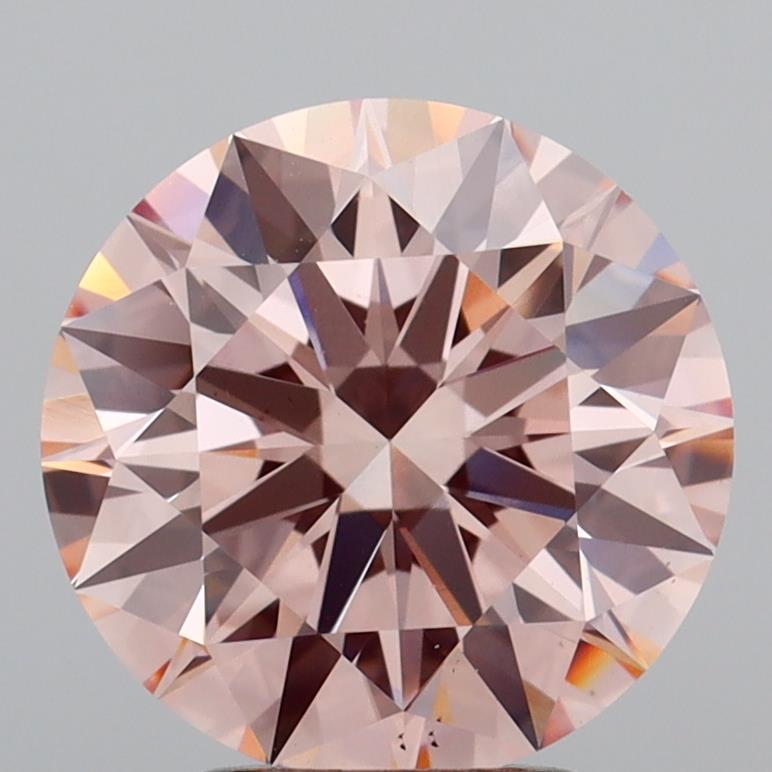 3.40 Ct. Fancy Intense  Pink Round Lab Grown Diamond