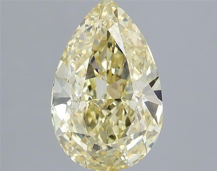 2.01 Ct. Fancy Yellow Pear Lab Grown Diamond