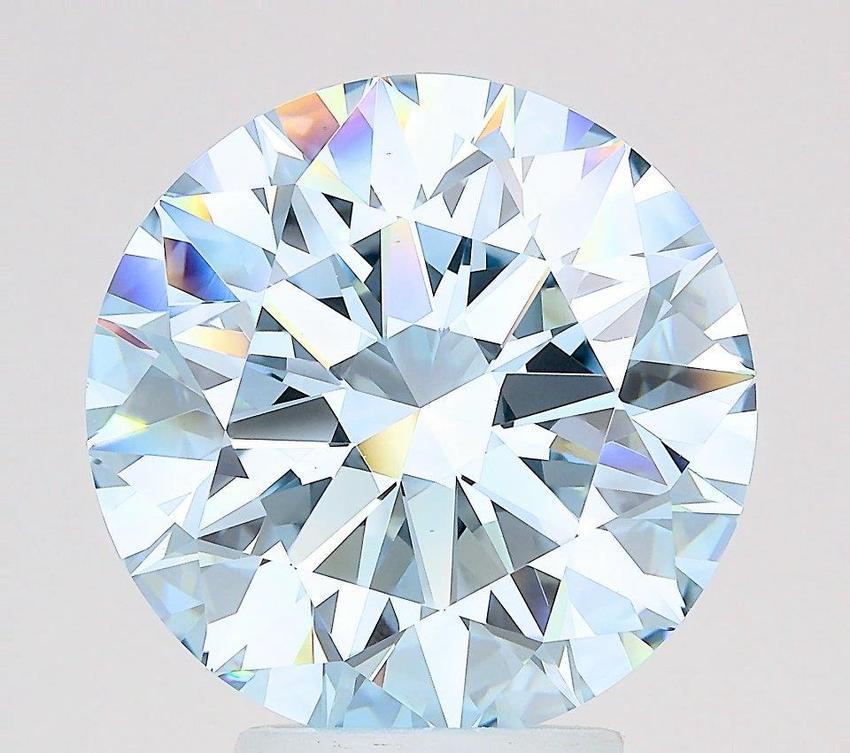 5.02 Ct. Fancy Vivid  Blue Round Lab Grown Diamond
