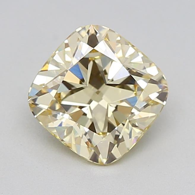 1.04 Ct. Fancy Light  Yellow Cushion Lab Grown Diamond
