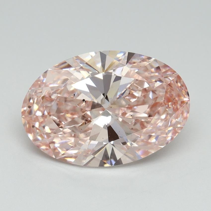 5.02 Ct. Fancy Intense Pink Oval Lab Grown Diamond