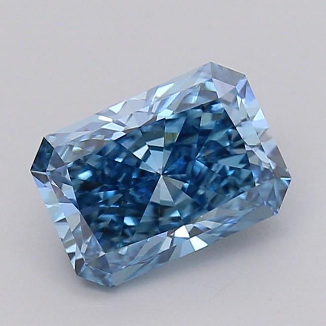 1.57 Ct. Fancy Vivid Blue Radiant Lab Grown Diamond