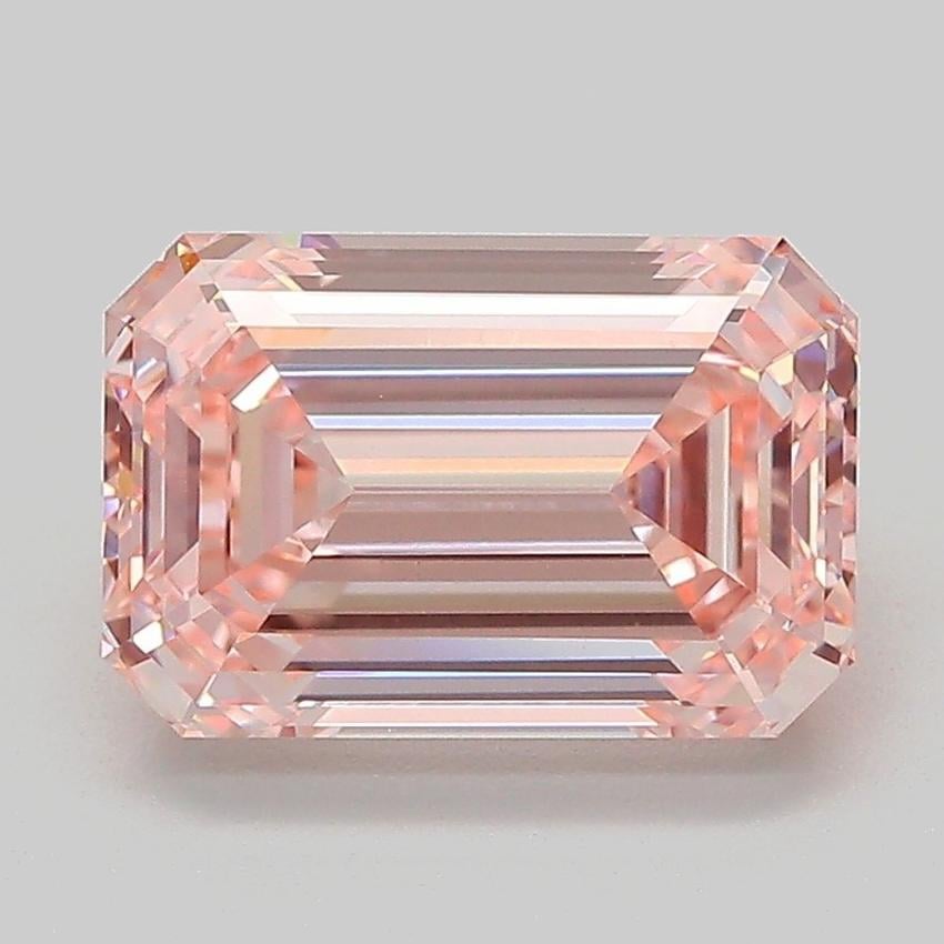 3.03 Ct. Fancy Intense Pink Emerald Lab Grown Diamond