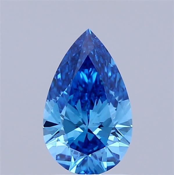 1.01 Ct. Fancy Vivid Blue Pear Lab Grown Diamond