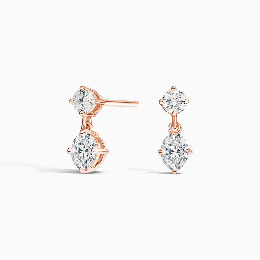 18Kt Gold Plated Fancy Oval Drop Earring For Women