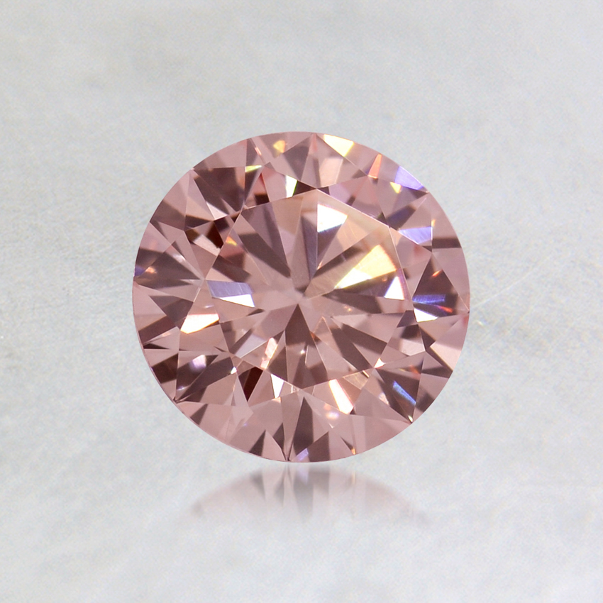 0.66 ct. Lab Grown Fancy Pink Round Diamond