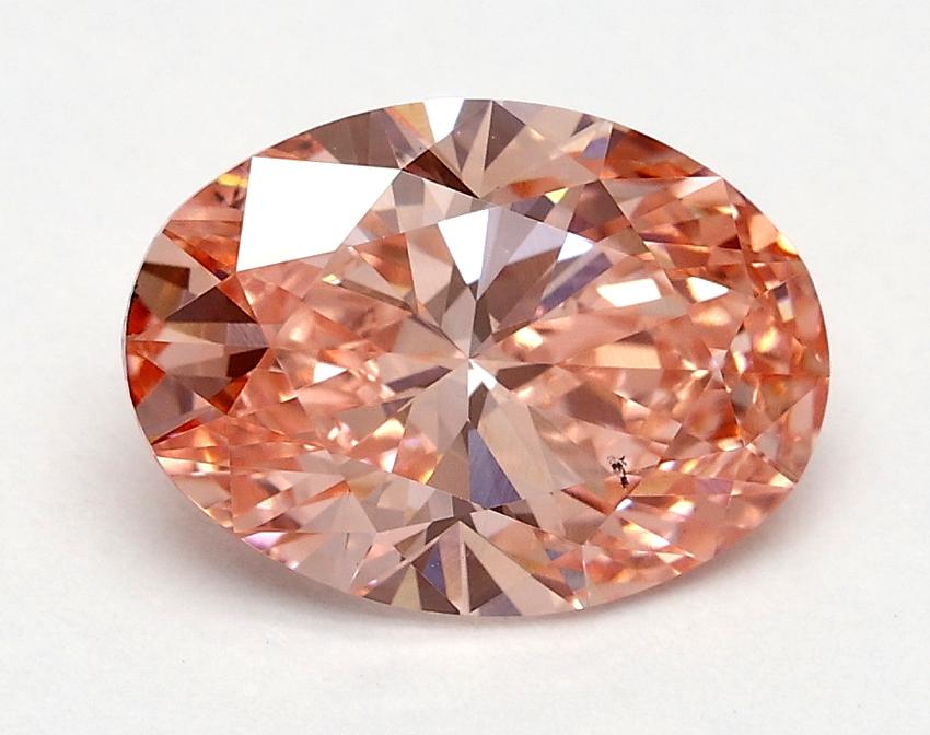1.51 Ct. Fancy Vivid Pink Oval Lab Grown Diamond