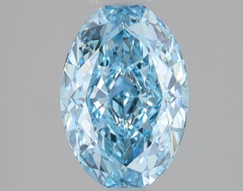 2.02 Ct. Fancy Vivid Blue Oval Lab Grown Diamond