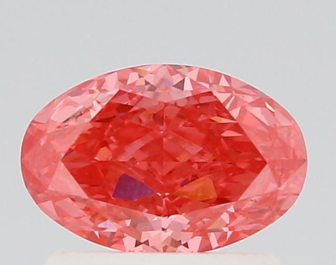 0.78 Ct. Fancy Vivid Pink Oval Lab Grown Diamond