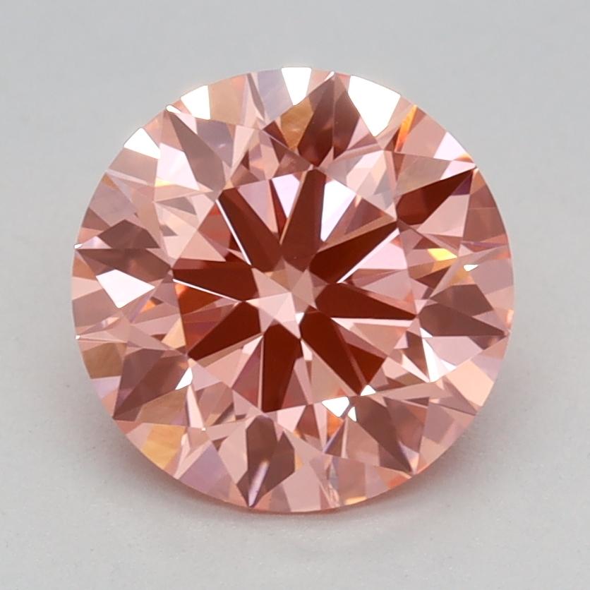 1.52 Ct. Fancy Vivid Pink Round Lab Grown Diamond