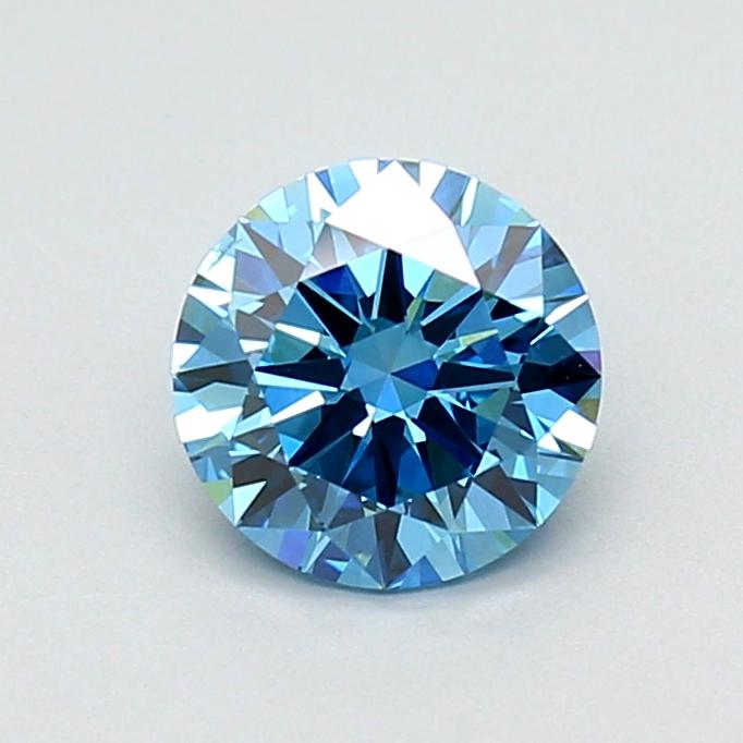 1.01 Ct. Fancy Vivid Blue Round Lab Grown Diamond