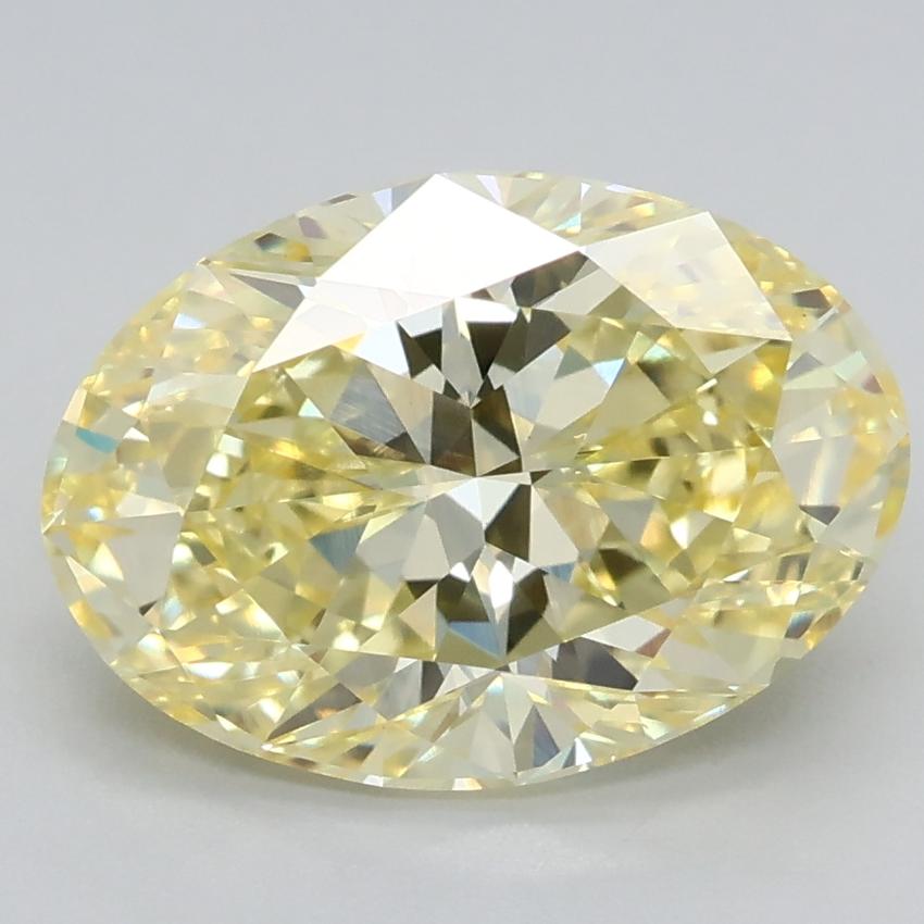 2.07 Ct. Fancy Intense Yellow Oval Lab Grown Diamond
