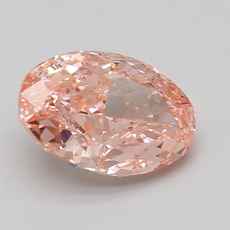 3.04 Ct. Fancy Vivid Pink Oval Lab Grown Diamond