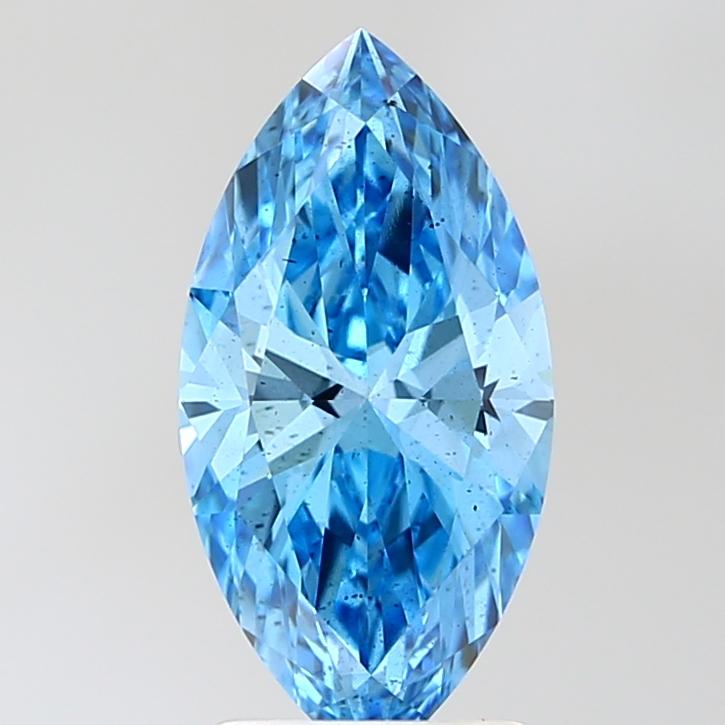 2.06 Ct. Fancy Vivid Blue Marquise Lab Grown Diamond
