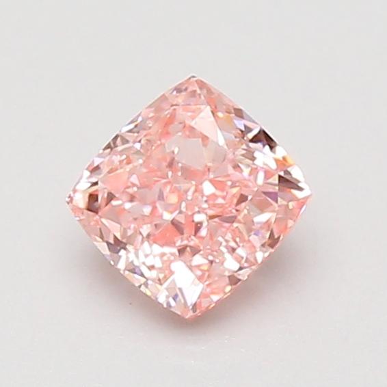 0.82 Ct. Fancy Vivid Pink Cushion Lab Grown Diamond