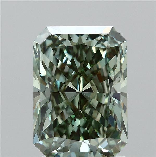 2.05 Ct. Fancy Vivid Green Radiant Lab Grown Diamond