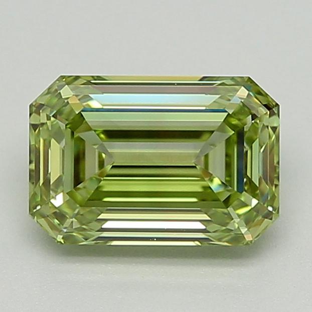 1.01 Ct. Fancy Vivid  Green Emerald Lab Grown Diamond