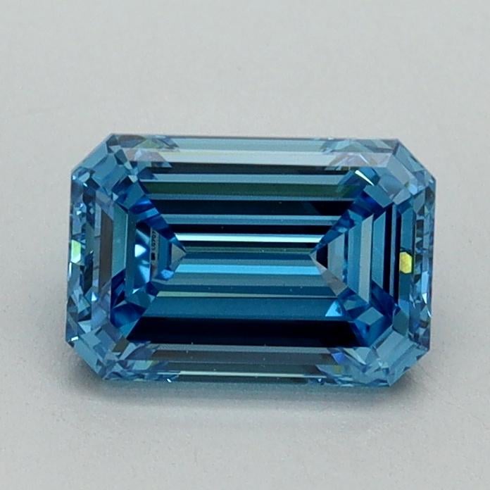 1.01 Ct. Fancy Vivid Blue Emerald Lab Grown Diamond
