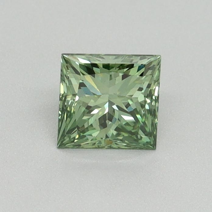 0.54 Ct. Fancy Vivid Pacific Green Princess Lab Grown Diamond