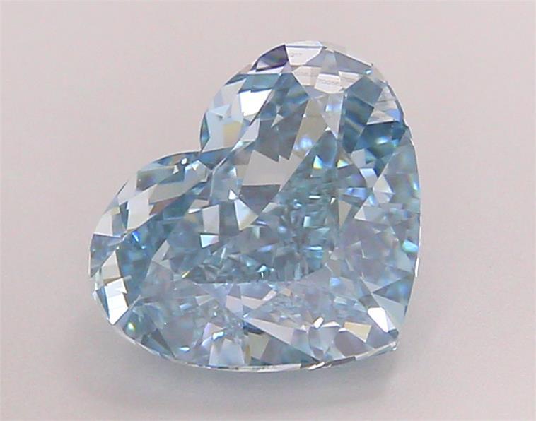 3.03 Ct. Fancy Vivid  Blue Heart Lab Grown Diamond