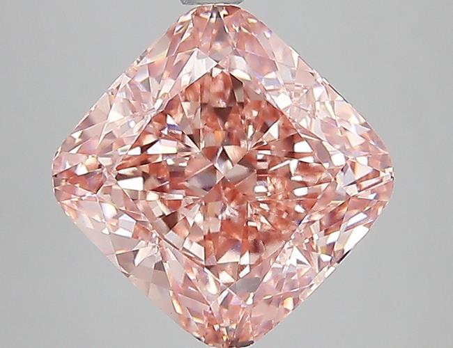 5.00 Ct. Fancy Intense Pink Cushion Lab Grown Diamond