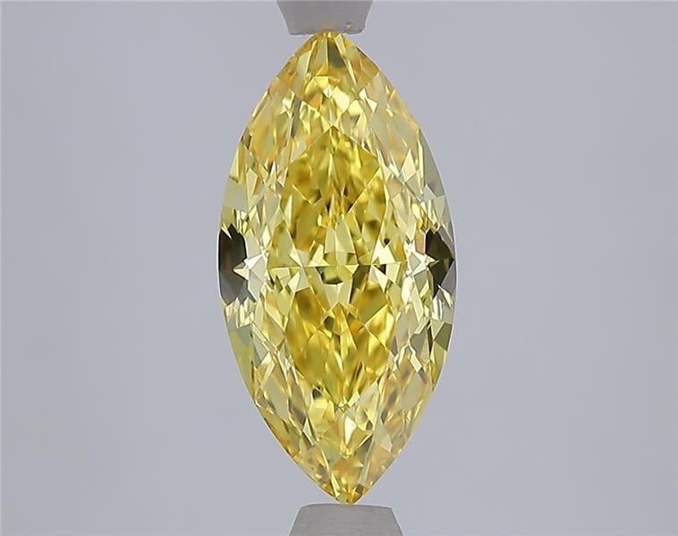 2.04 Ct. Fancy Vivid Yellow Yellow Marquise Lab Grown Diamond