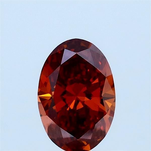 0.50 Ct. Fancy Vivid Brownish Orange Oval Lab Grown Diamond