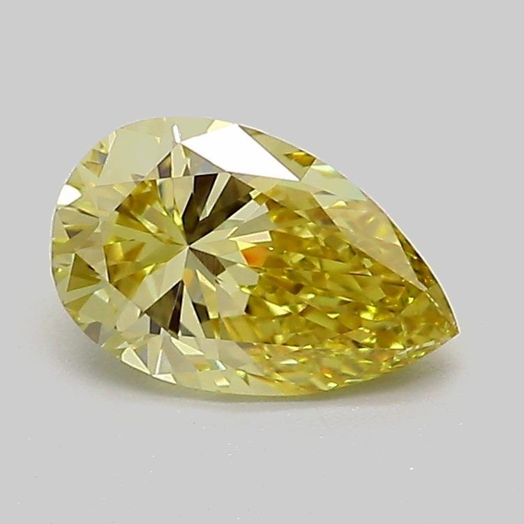 1.01 Ct. Fancy Intense Yellow Pear Lab Grown Diamond