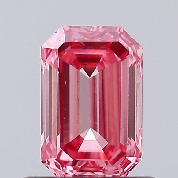 0.60 Ct. Fancy Vivid Pink Emerald Lab Grown Diamond