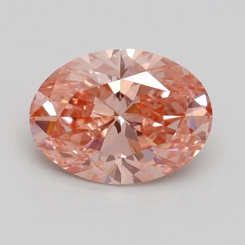 2.00 Ct. Fancy Vivid Pink Oval Lab Grown Diamond