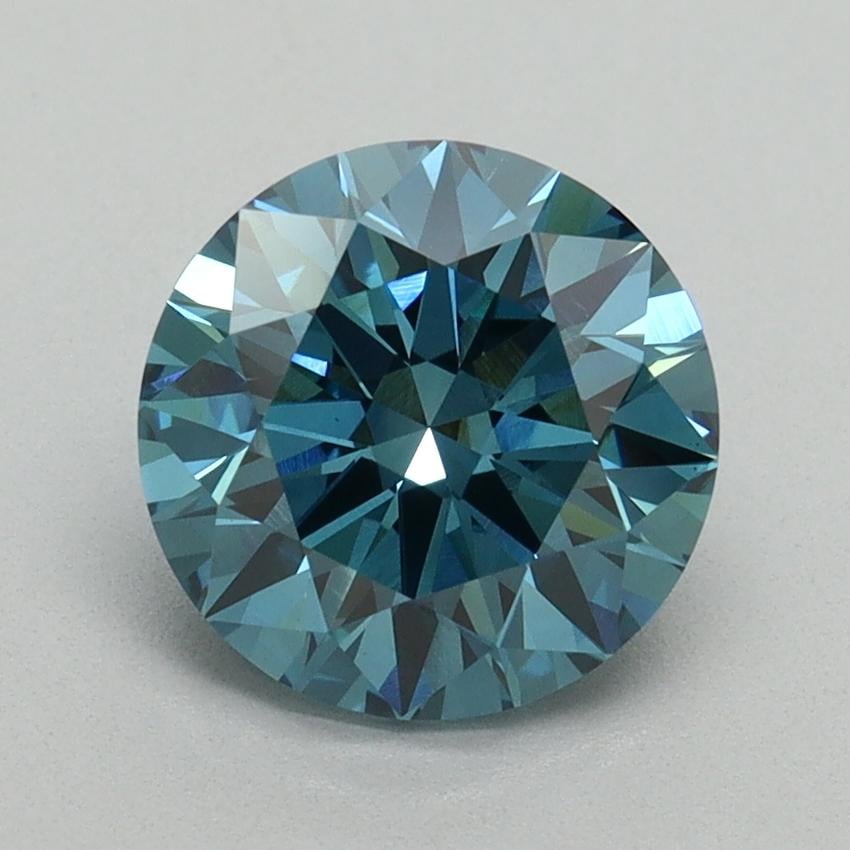 2.02 Ct. Fancy Vivid Blue Round Lab Grown Diamond