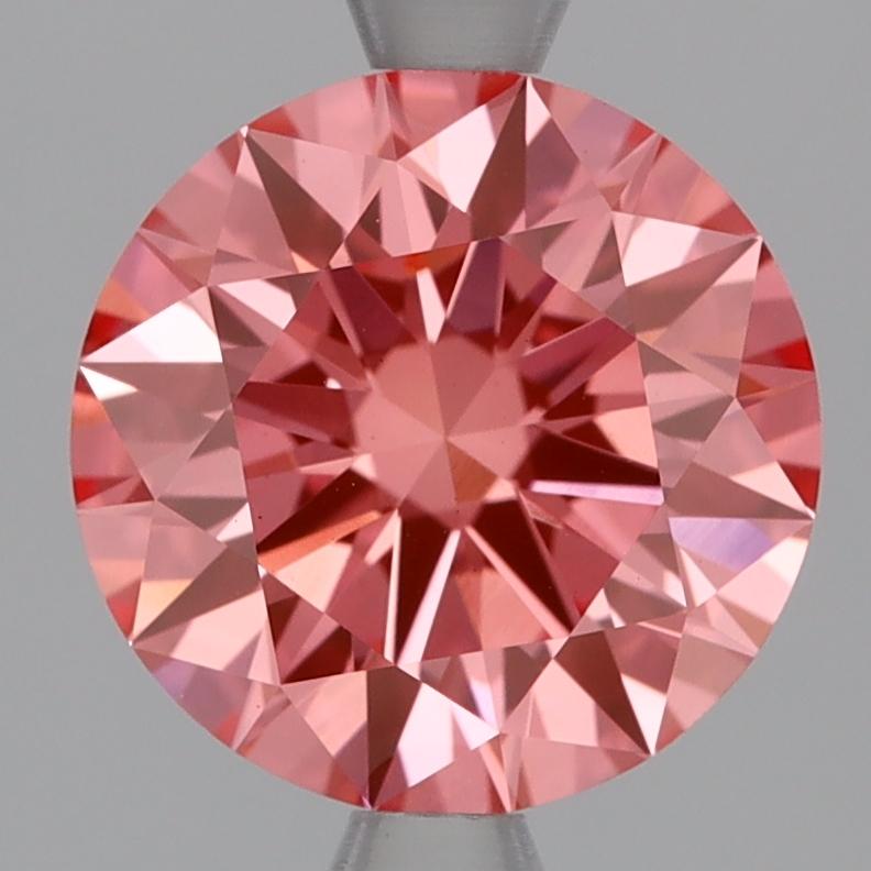 1.08 Ct. Fancy Vivid Pink Round Lab Grown Diamond