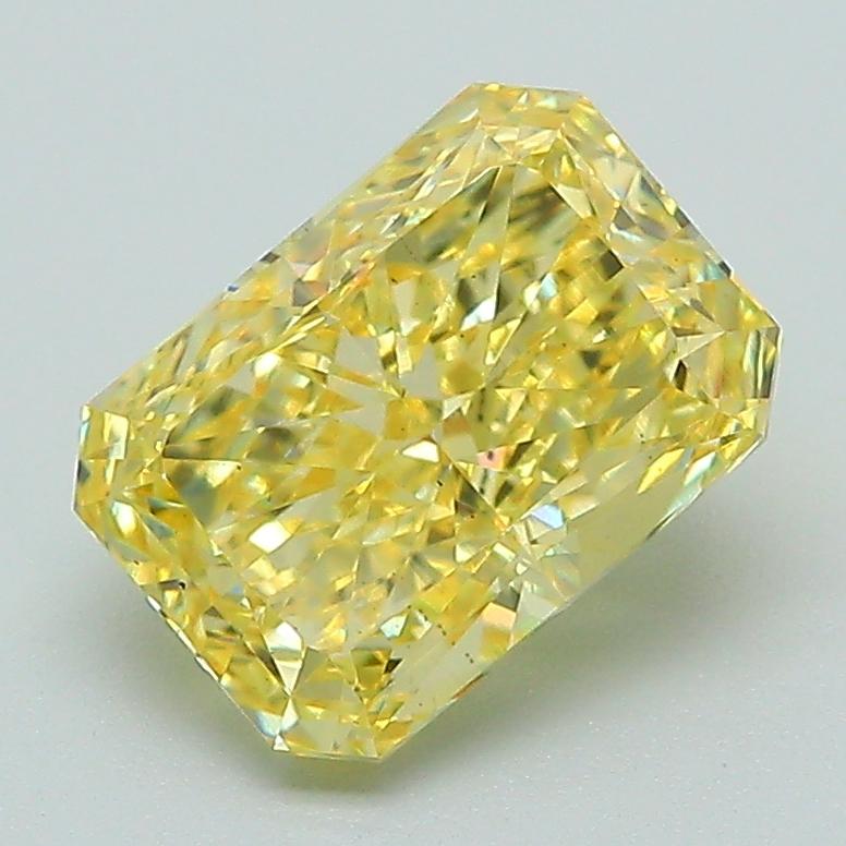 2.08 Ct. Fancy Vivid Yellow Radiant Lab Grown Diamond