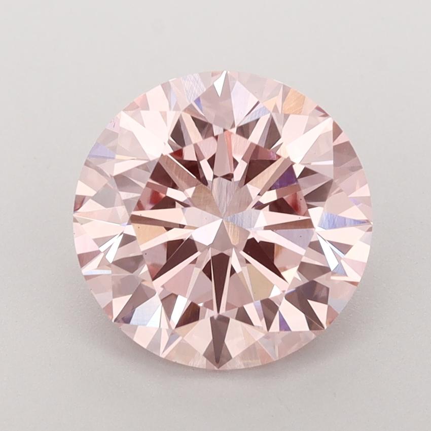 3.00 Ct. Fancy Intense  Pink Round Lab Grown Diamond