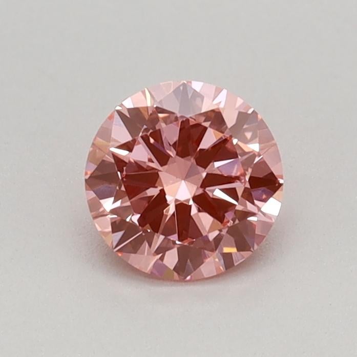 0.36 Ct. Fancy Vivid Pink Round Lab Grown Diamond