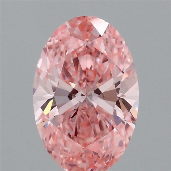 0.93 Ct. Fancy Vivid Pink Oval Lab Grown Diamond