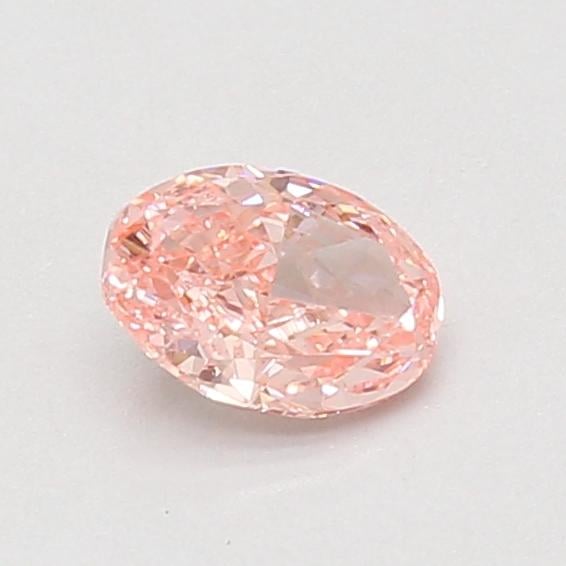 0.58 Ct. Fancy Vivid Pink Oval Lab Grown Diamond