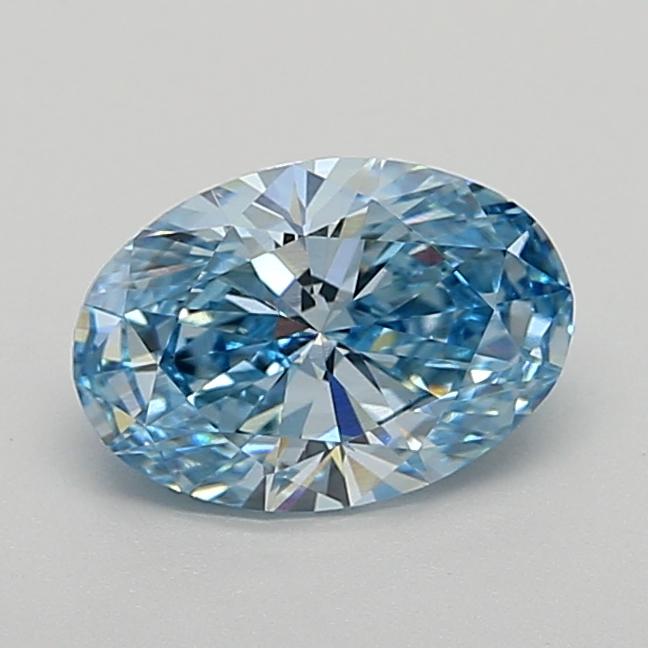 1.62 Ct. Fancy Vivid  Blue Oval Lab Grown Diamond