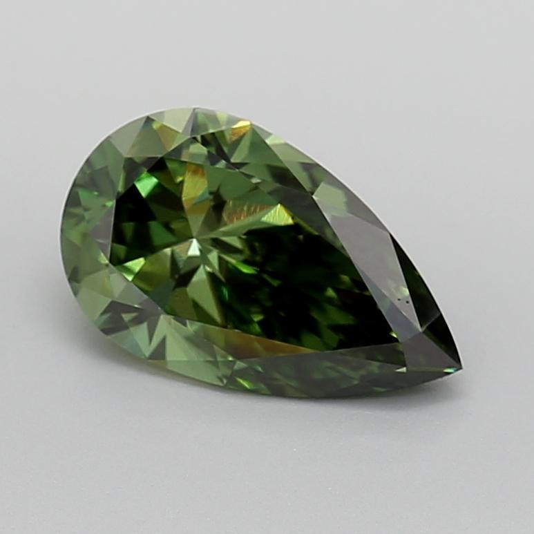 2.04 Ct. Fancy Vivid  Green Pear Lab Grown Diamond