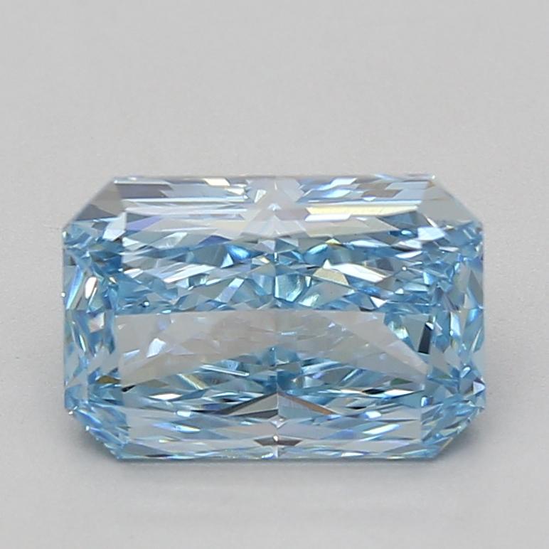 3.07 Ct. Fancy Vivid Blue Radiant Lab Grown Diamond