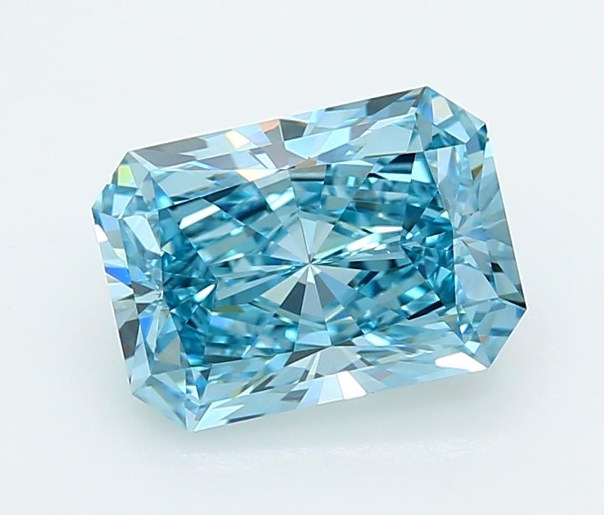 3.52 Ct. Fancy Vivid  Blue Radiant Lab Grown Diamond