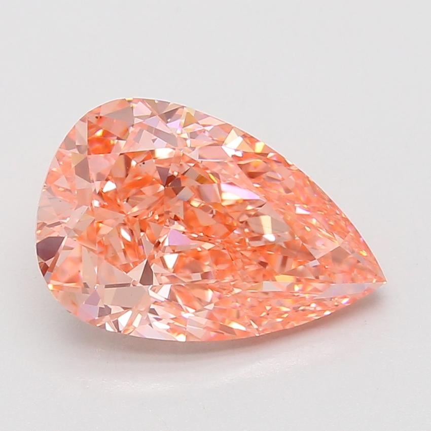 5.06 Ct. Fancy Vivid Pink Pear Lab Grown Diamond