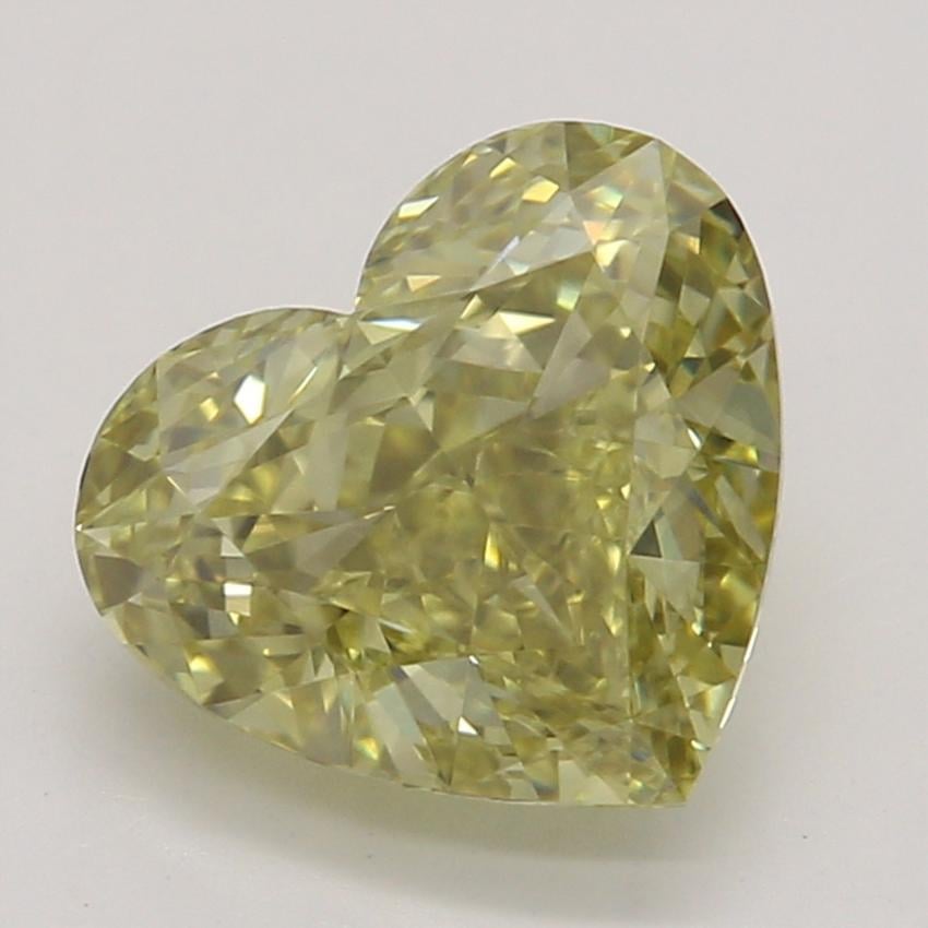 1.18 Ct. Fancy Brownish Greenish Yellow Heart Diamond