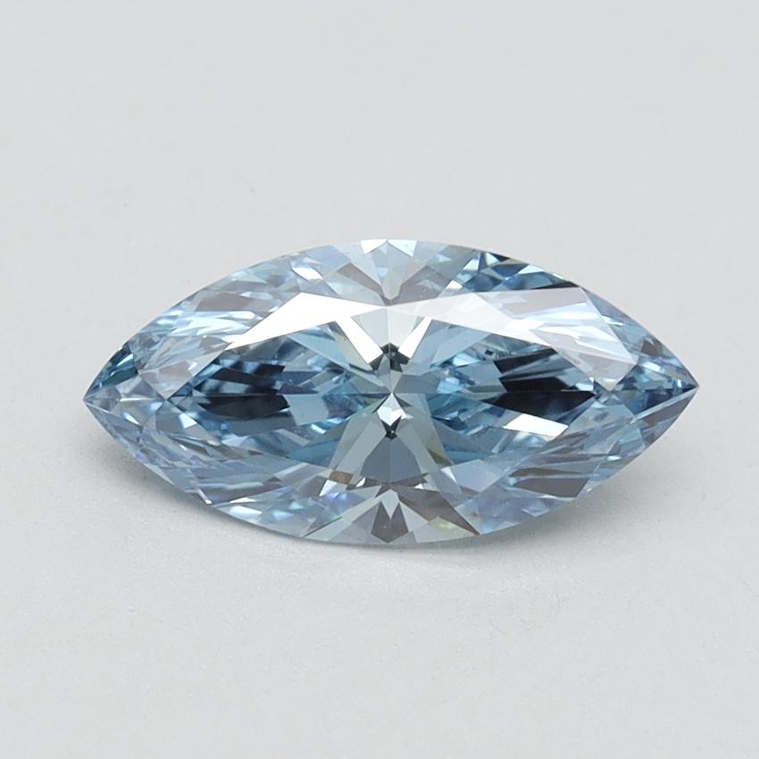 1.07 Ct. Fancy Vivid Blue Marquise Lab Grown Diamond
